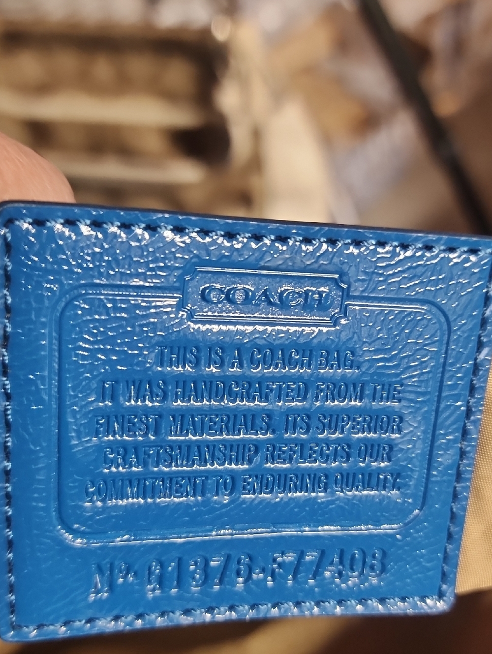 Coach Euc 2013 Turquoise Blue Signature Crossbody Bag - Picture 2 of 10